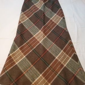 Ralph Lauren midi length plaid skirt